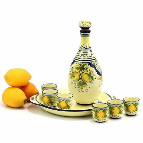 Limoncello Bottle & Cups