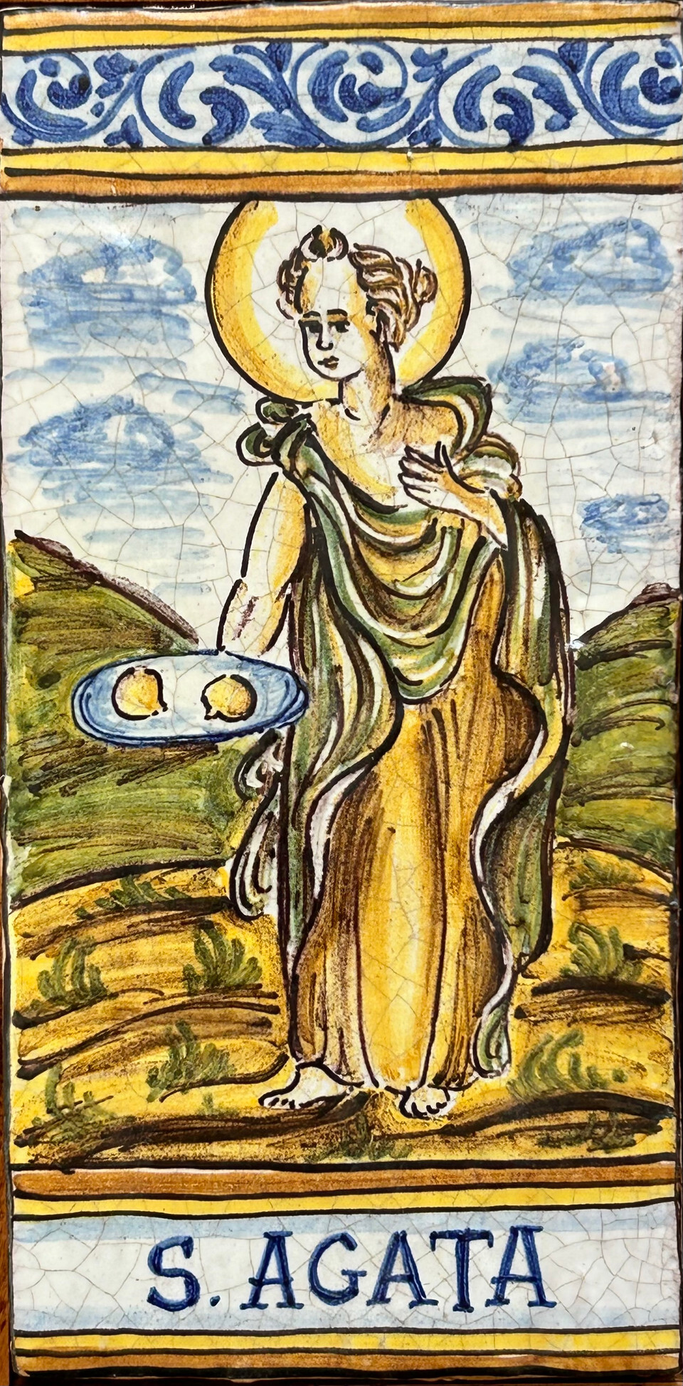 Saint Agatha Tile