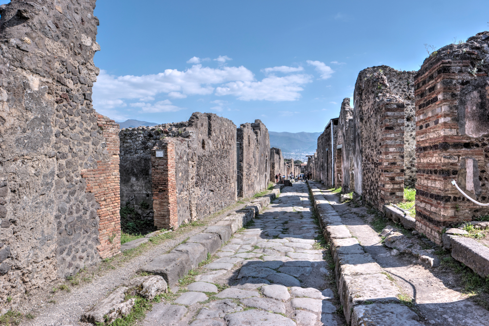 Streets of Pompeii with Houses